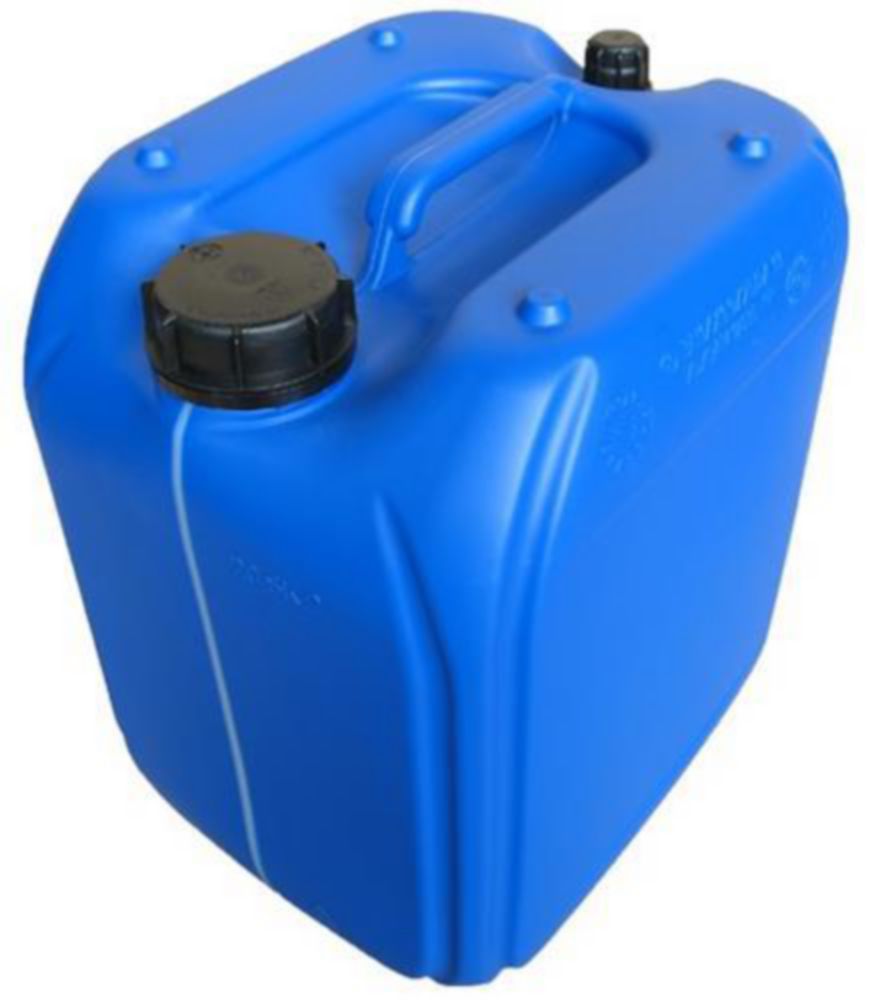 Jerrycan 25 L HDPE Blauw Met Zichtstreep DIN 61 Zonder Dop 34360025