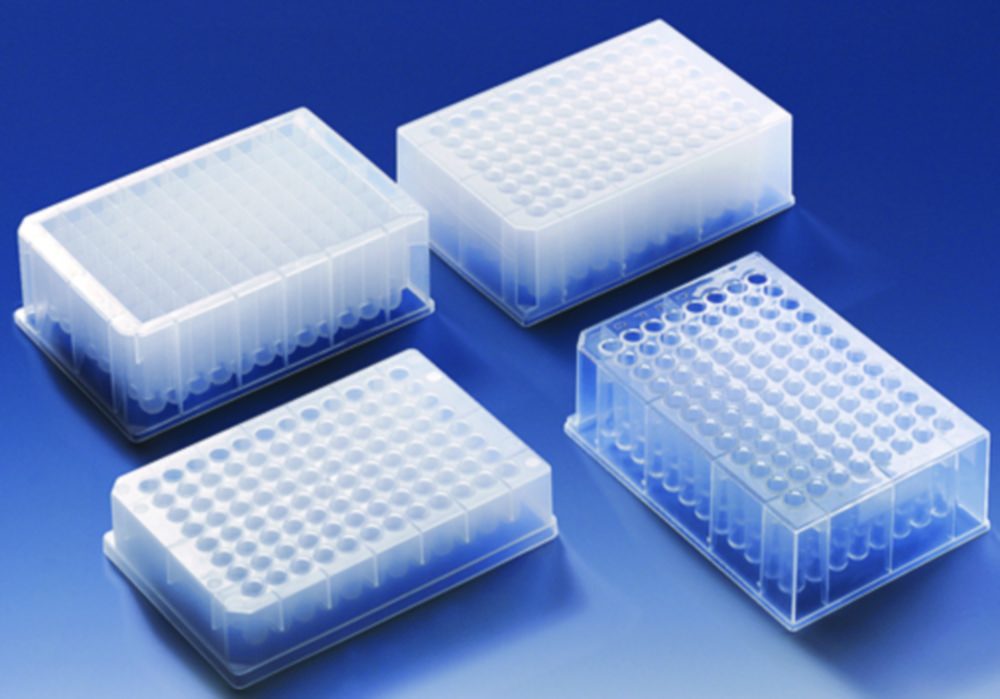 Deepwellplaten 96-well, 2,2 ml, standaard, U-bodem, vierkant, Bio-Cert PCR