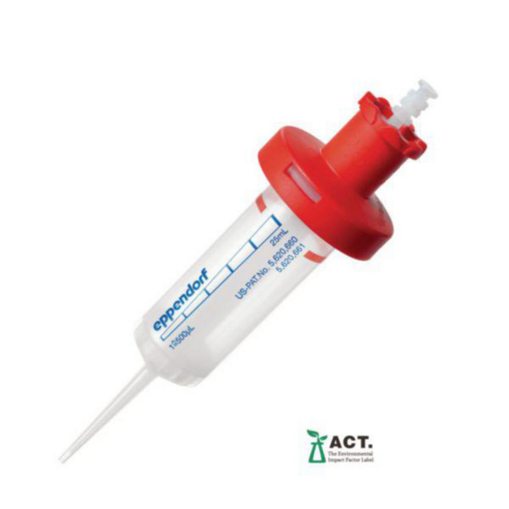 Pipetpunten 25 ml, Combitips advanced, Eppendorf Quality, Rood, Niet-steriel
