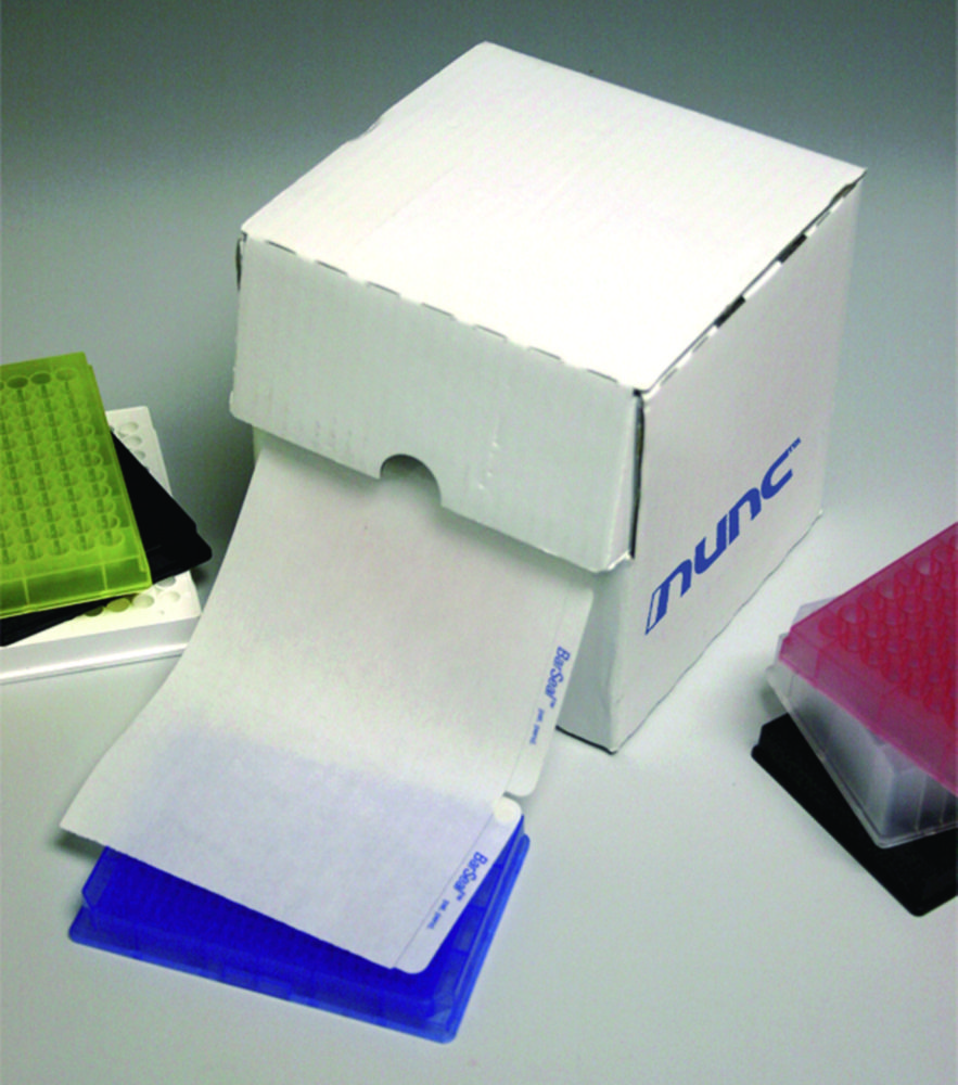 Afdekfolie v. microtiterplaat  steriel, onderverpakt p. 200st