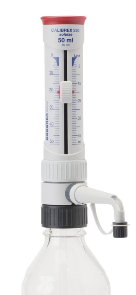 Dispenser Calibrex solutae   530, 5 - 50 ml PFA, terugdosee