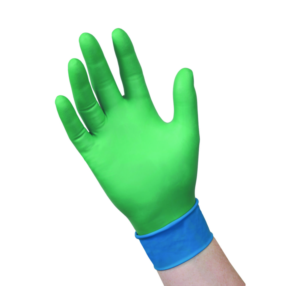 Handschoenen, Nitril, Neopreen, polychloropreen, maat M, lengte 285 mm, Microflex® 93-360, groen