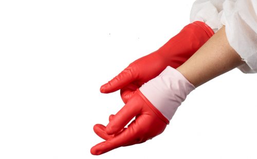 Nitril handschoen SHIELDskin CHEM rood