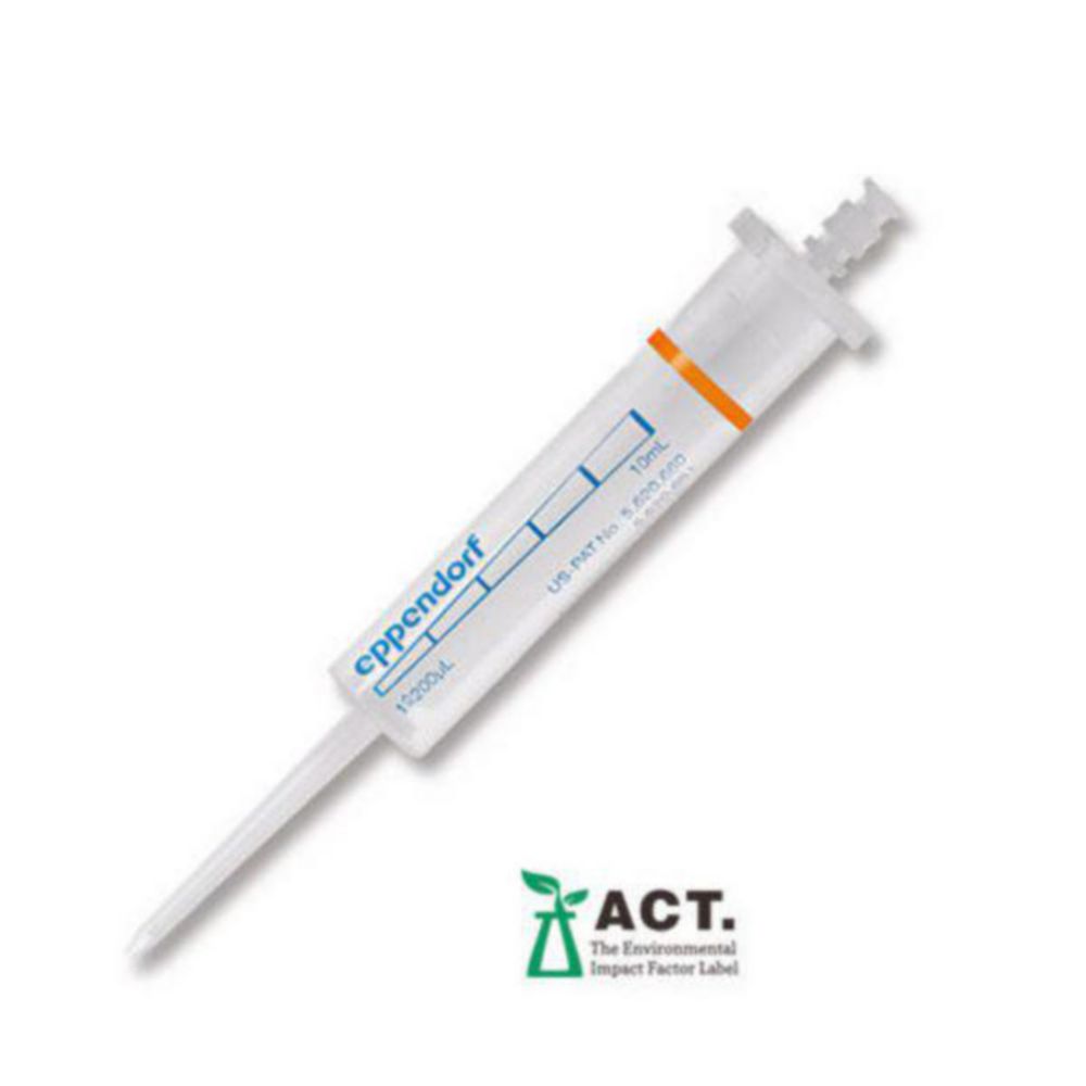 Pipetpunten 10 ml, Combitips advanced, Eppendorf Quality, Oranje, Niet-steriel