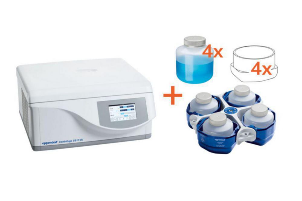 Centrifuge 5910Ri, GLP, gekoeld, Big Volume Harvest Solution, incl rotor S-4xUniversal & adapter